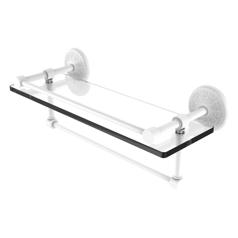 Monte Carlo Collection Tempered Glass Shelf with Gallery Rail