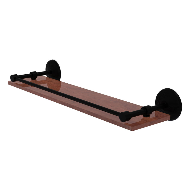 Monte Carlo Collection Solid IPE Ironwood Shelf with Gallery Rail