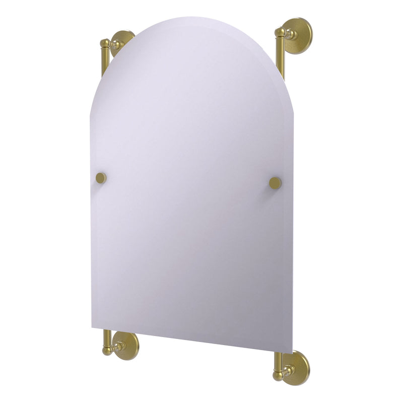 Monte Carlo Arched Top Frameless Rail Mounted Mirror