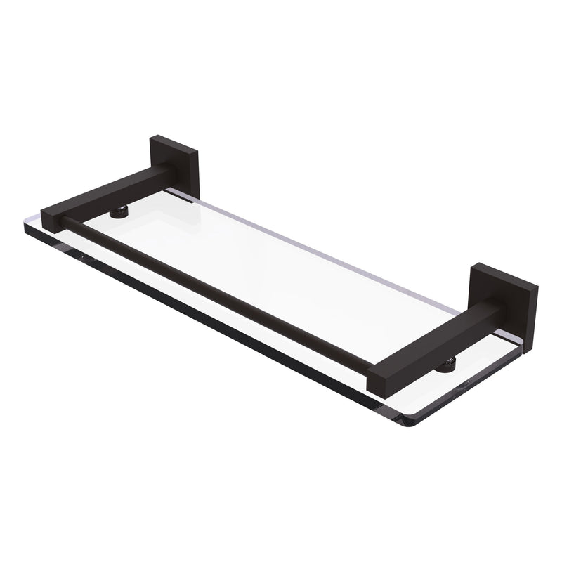 Montero Collection Glass Shelf with Gallery Rail