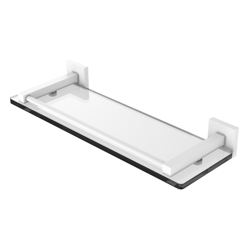 Montero Collection Glass Shelf with Gallery Rail