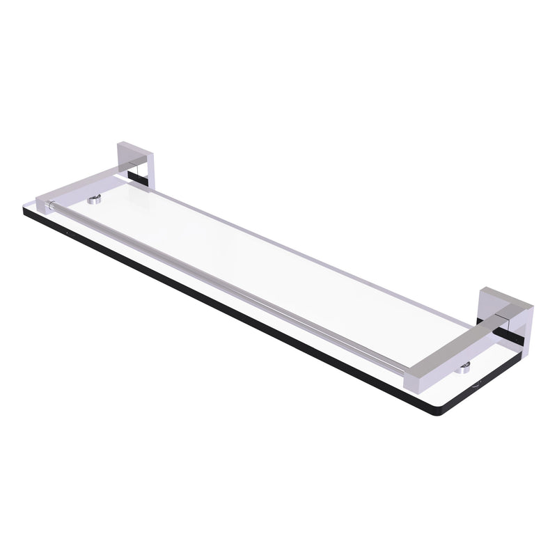 Montero Collection Glass Shelf with Gallery Rail