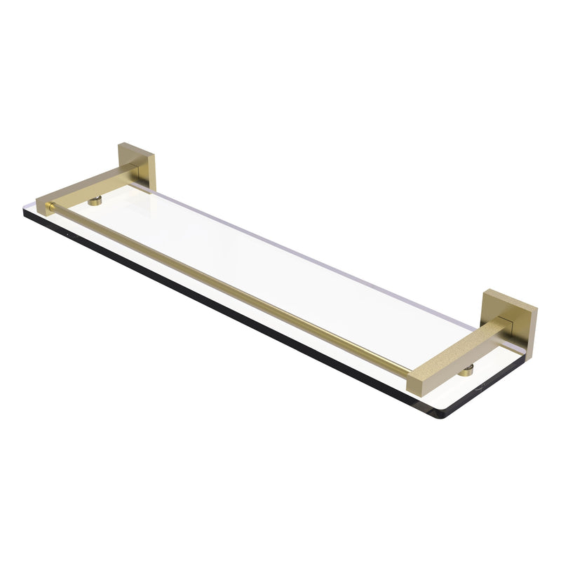 Montero Collection Glass Shelf with Gallery Rail