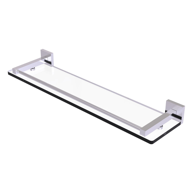 Montero Collection Glass Shelf with Gallery Rail