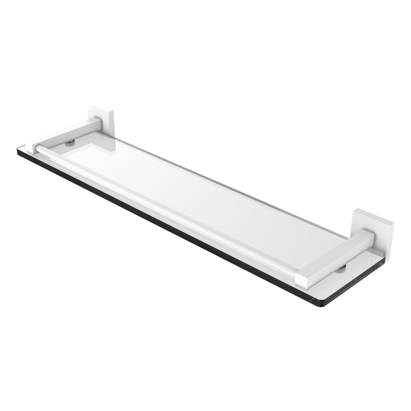 Montero Collection Glass Shelf with Gallery Rail