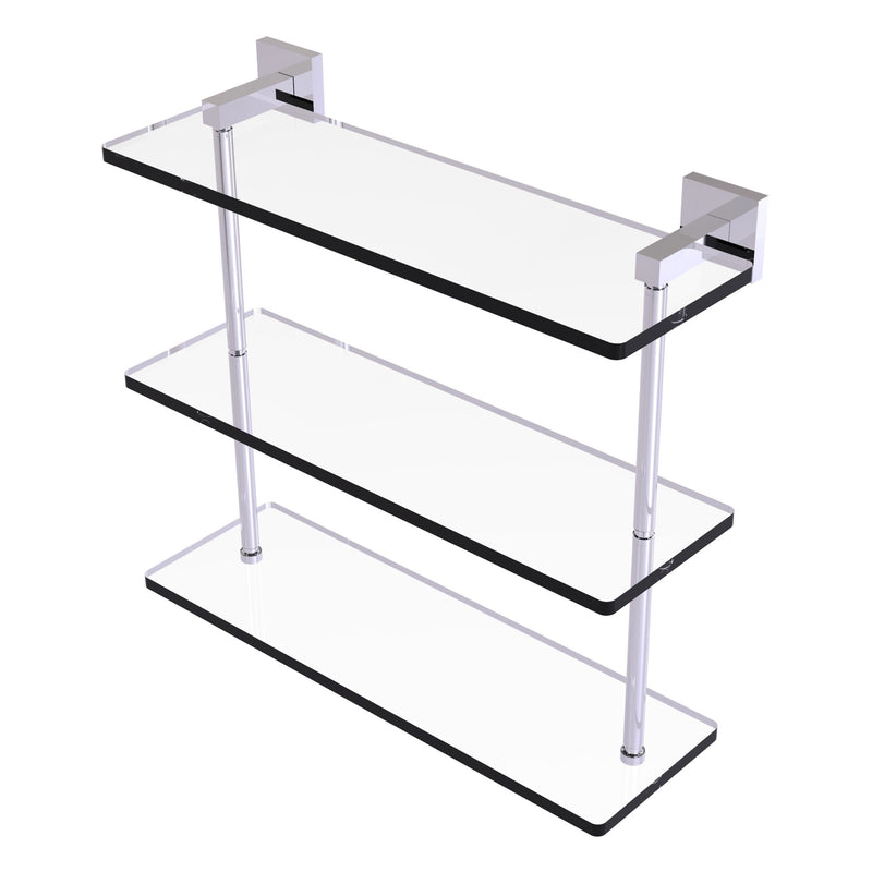 Montero Collection Triple Tiered Glass Shelf