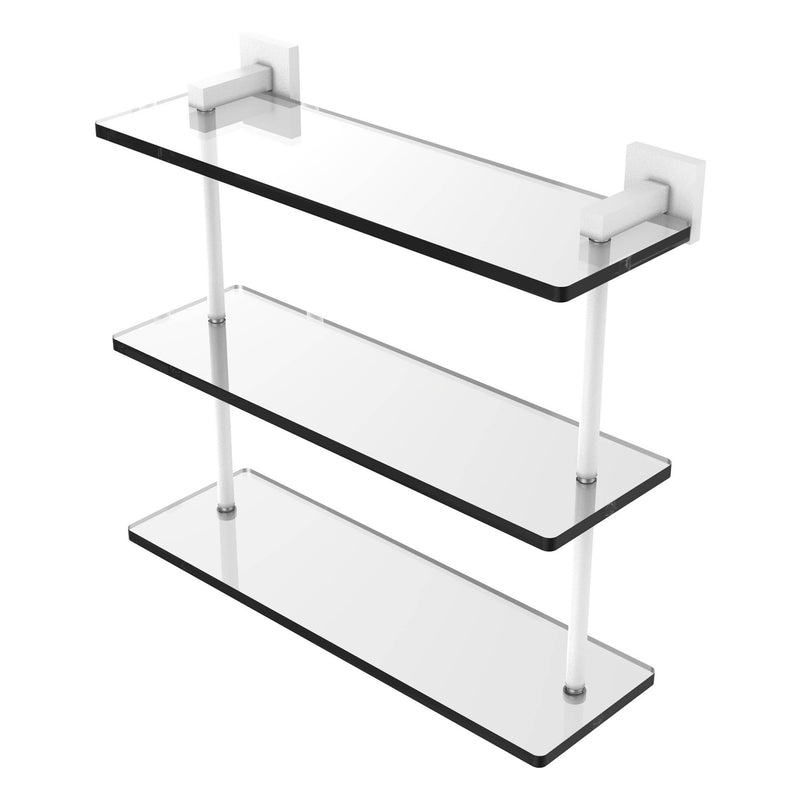 Montero Collection Triple Tiered Glass Shelf