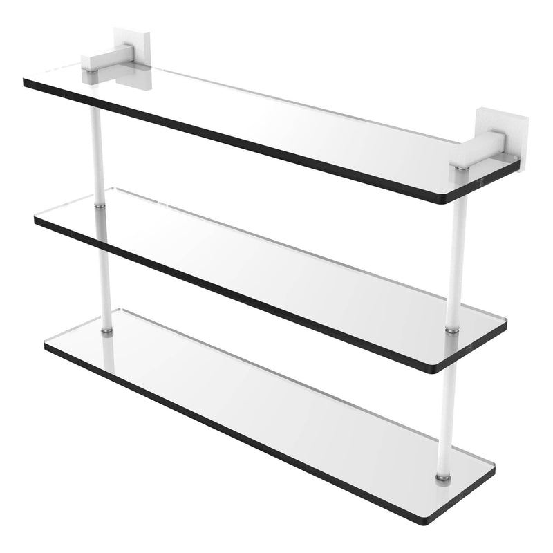 Montero Collection Triple Tiered Glass Shelf