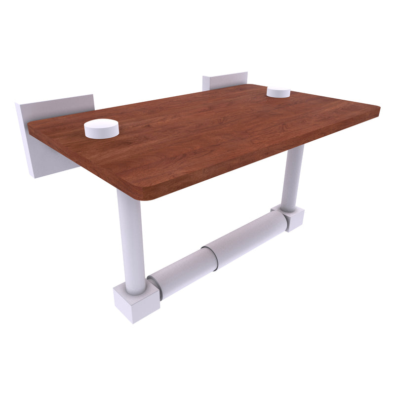 Montero 2 Post Toilet Paper Holder with Wood Shelf