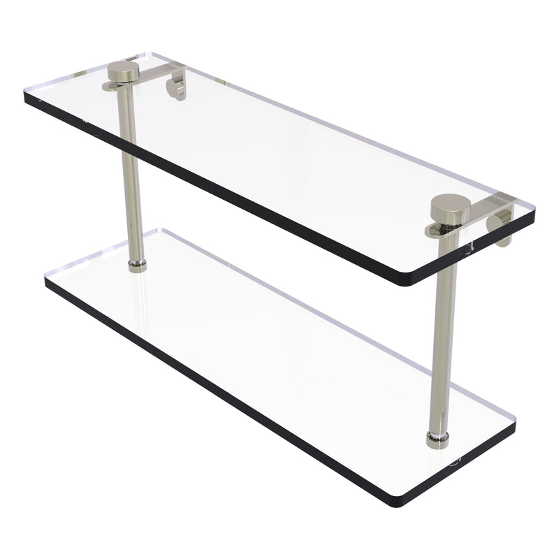 Two Tiered Glass Shelf