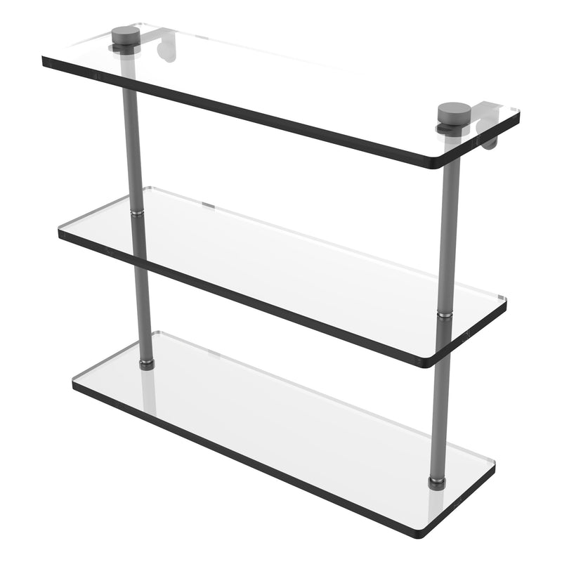 Triple Tiered Glass Shelf