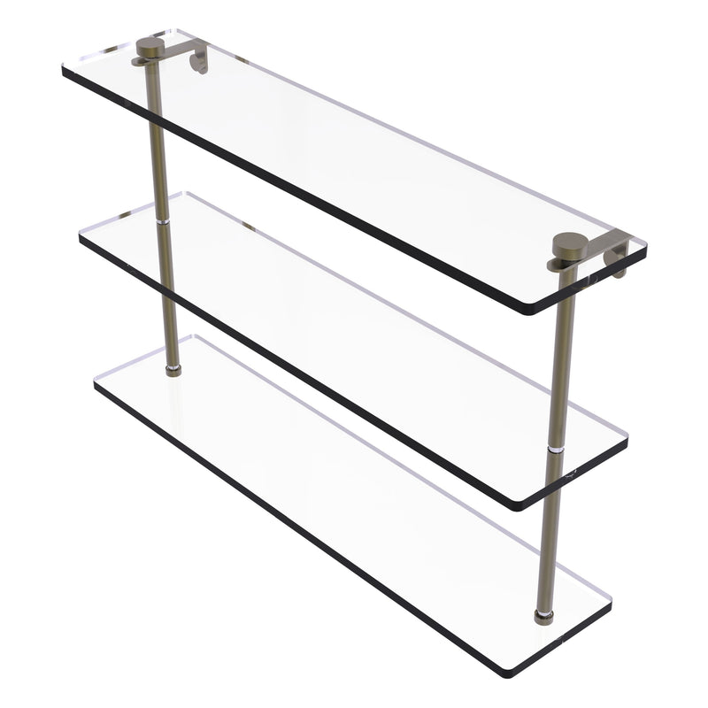 Triple Tiered Glass Shelf