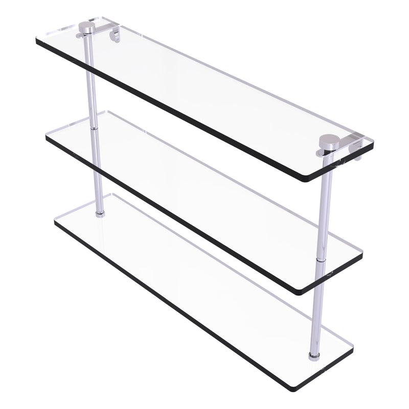 Triple Tiered Glass Shelf