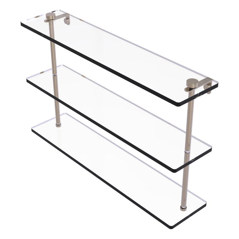 Triple Tiered Glass Shelf