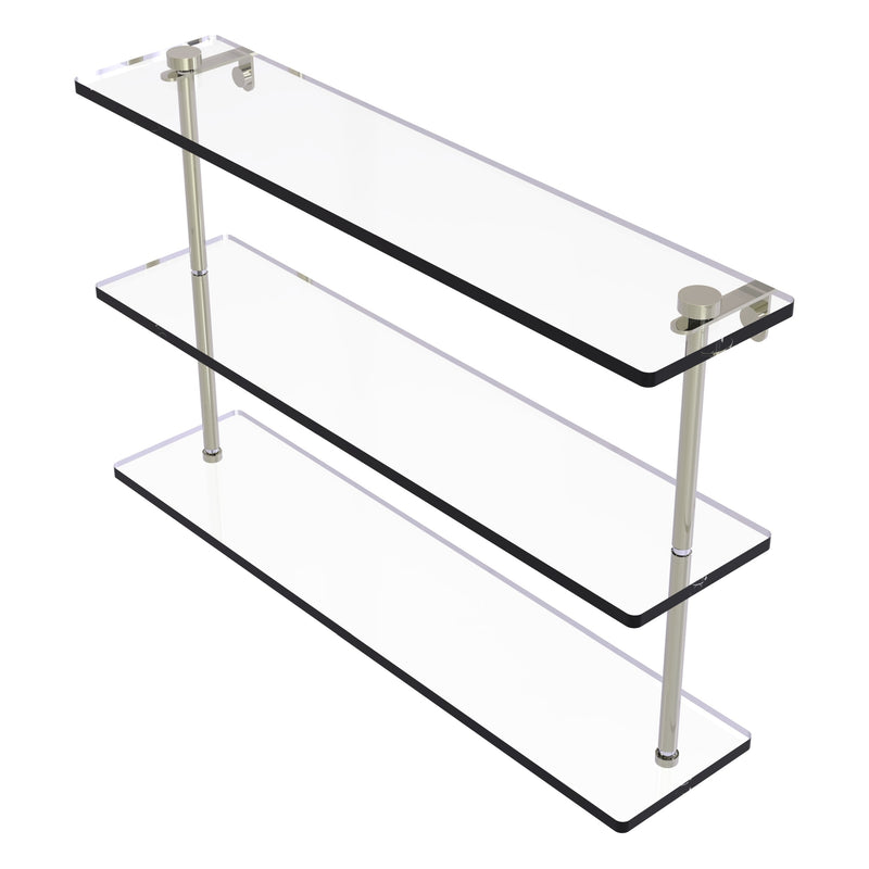 Triple Tiered Glass Shelf