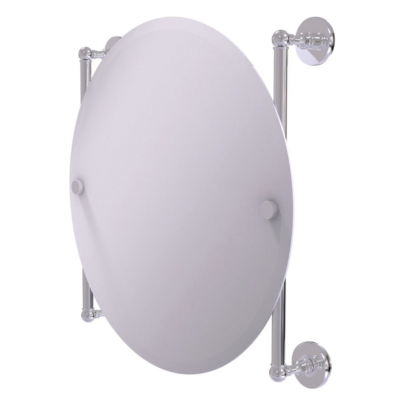 Prestige Skyline Collection Round Frameless Rail Mounted Mirror