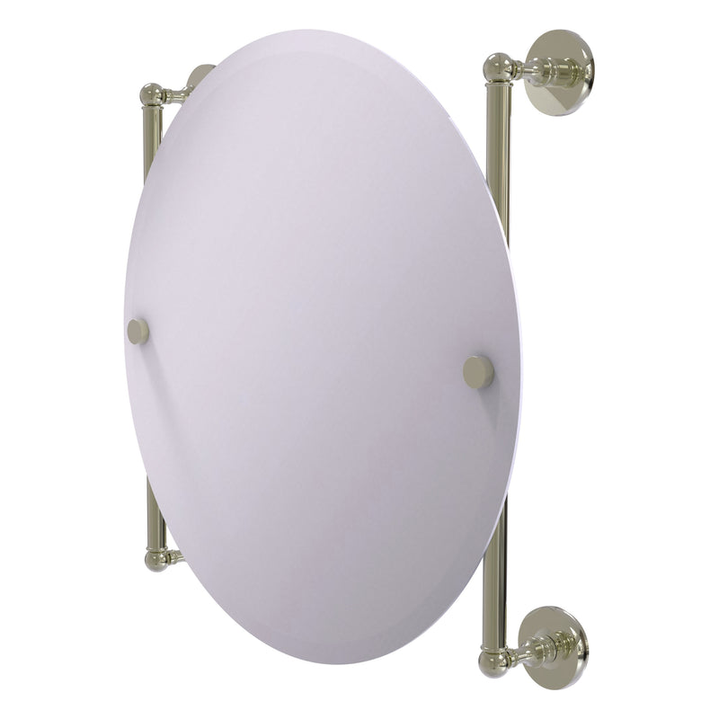 Prestige Skyline Collection Round Frameless Rail Mounted Mirror