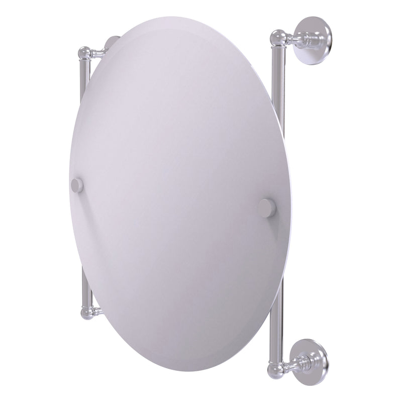 Prestige Skyline Collection Round Frameless Rail Mounted Mirror