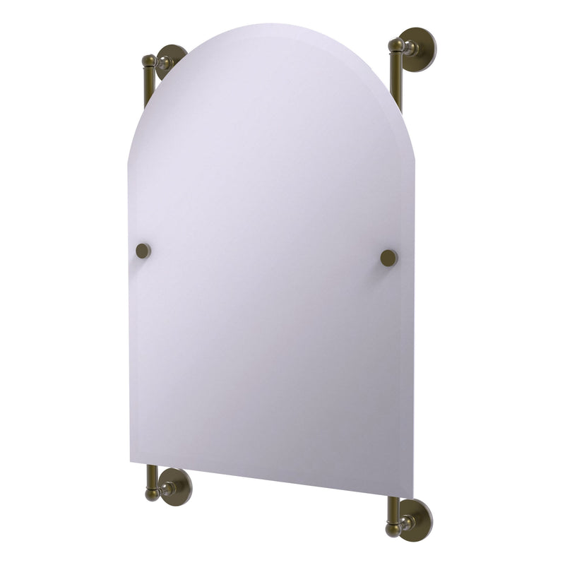 Prestige Skyline Collection Arched Top Frameless Rail Mounted Mirror