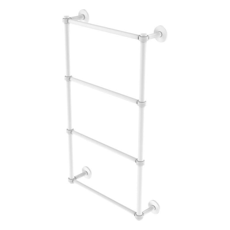 Prestige Skyline Collection 4 Tier Ladder Towel Bar with Grooved Accents