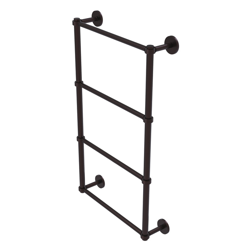 Prestige Skyline Collection 4 Tier Ladder Towel Bar with Grooved Accents