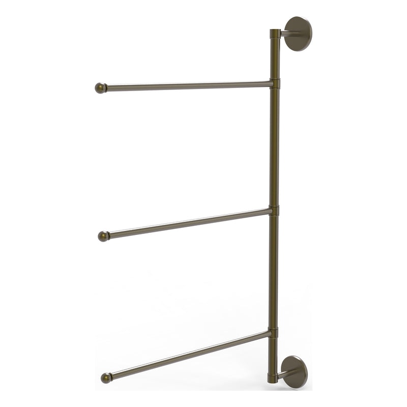 3 Swing Arm Vertical 28 Inch Towel Bar