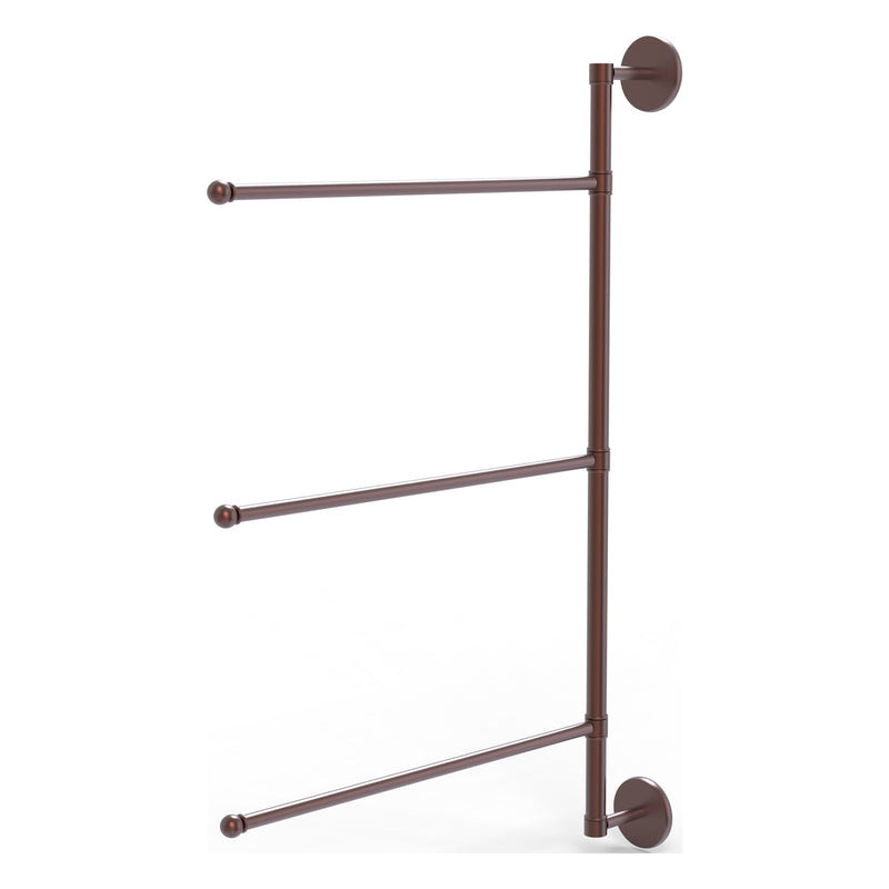 3 Swing Arm Vertical 28 Inch Towel Bar