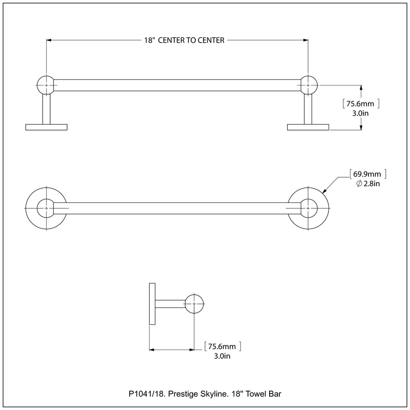 Prestige Skyline Collection Towel Bar