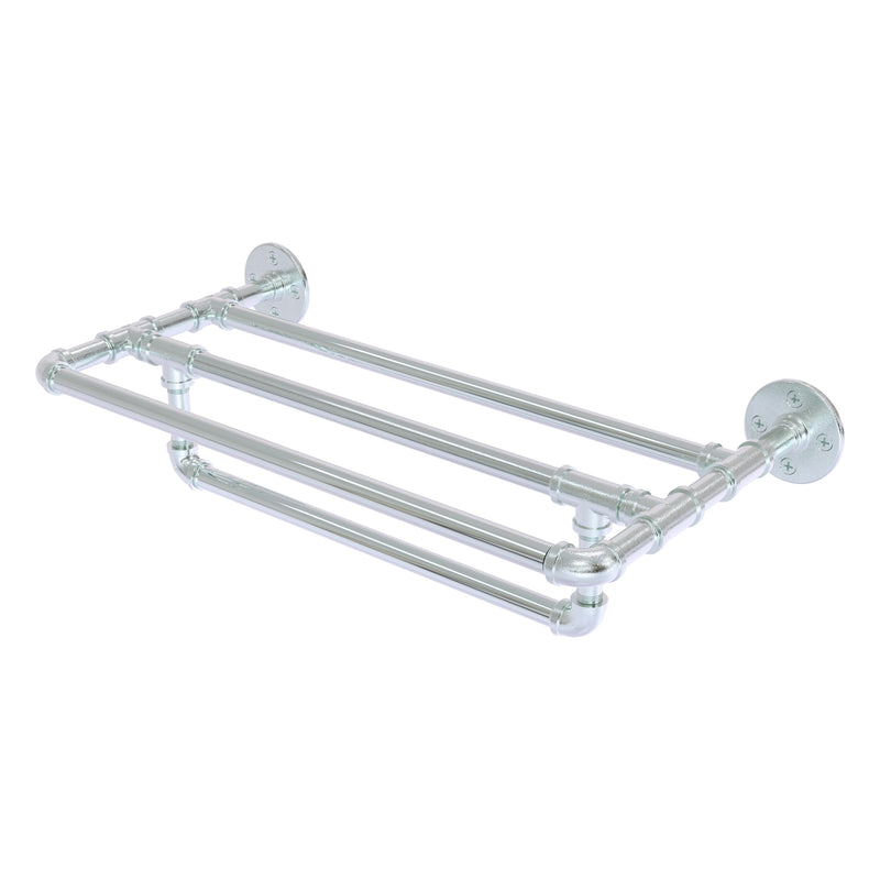 Pipeline Collection Wall Mounted Towel Shelf with Towel Bar