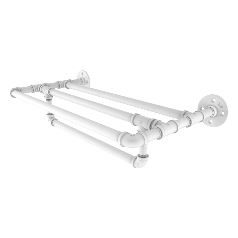 Pipeline Collection Wall Mounted Towel Shelf with Towel Bar