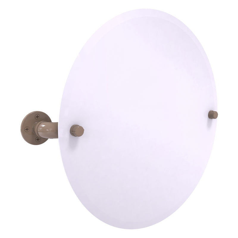 Pipeline Collection Frameless Round Wall Mounted Tilt Mirror