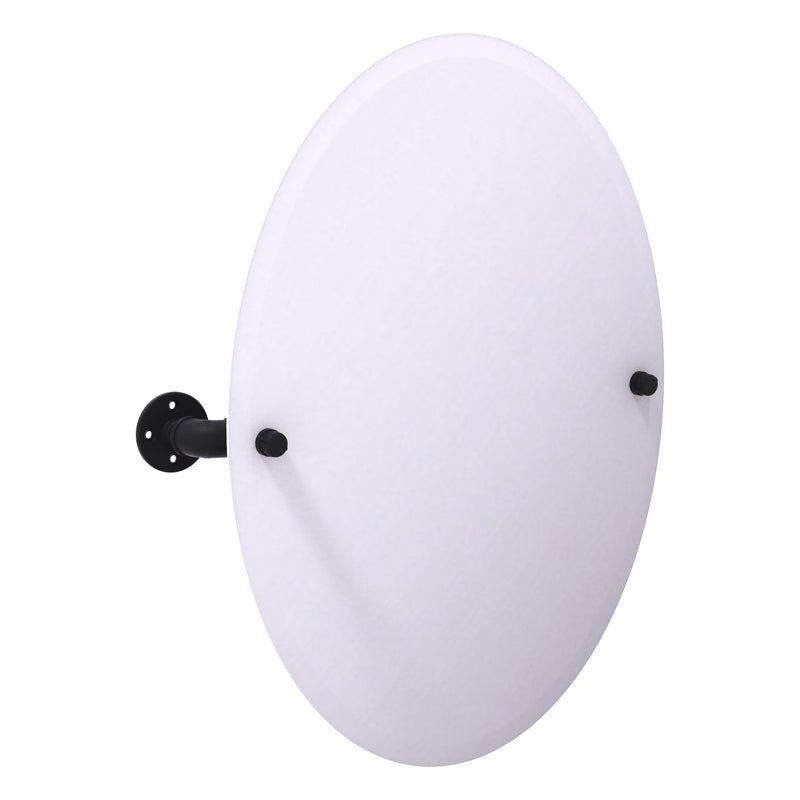 Pipeline Collection Frameless Oval Wall Mounted Tilt Mirror