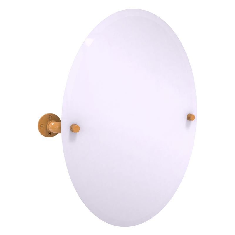 Pipeline Collection Frameless Oval Wall Mounted Tilt Mirror