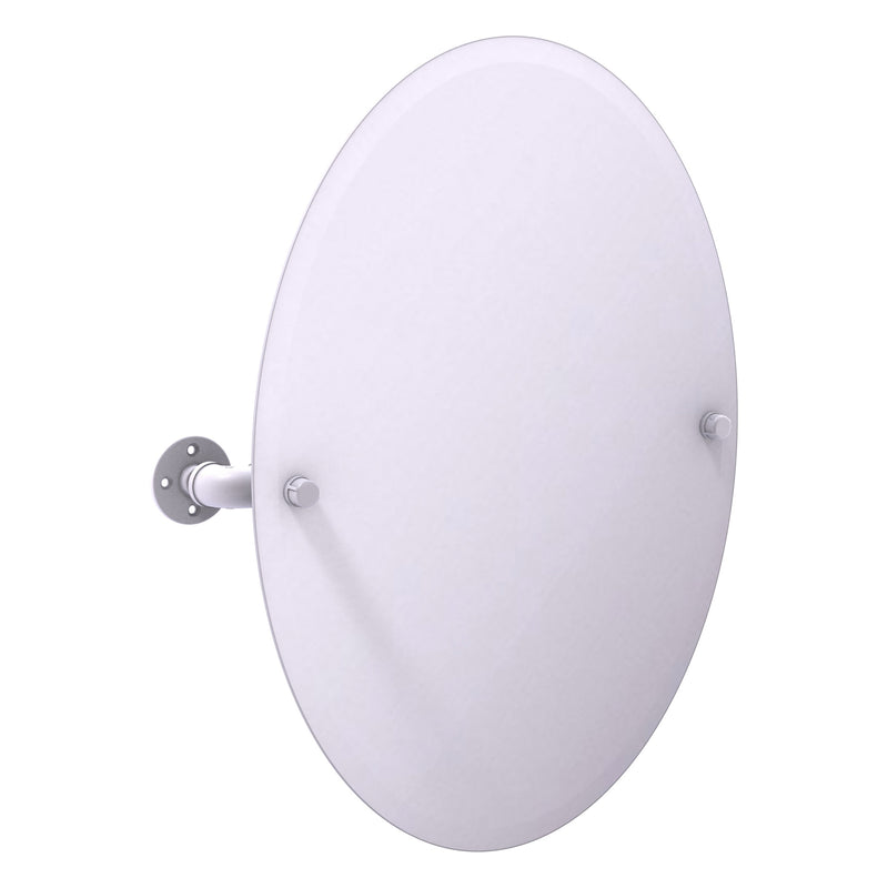 Pipeline Collection Frameless Oval Wall Mounted Tilt Mirror