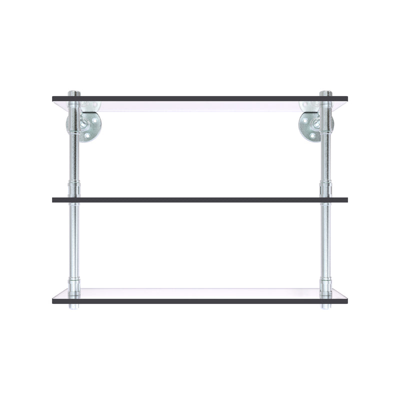 Pipeline Collection Triple Glass Shelf