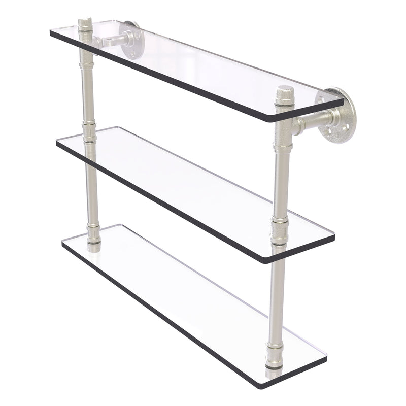 Pipeline Collection Triple Glass Shelf