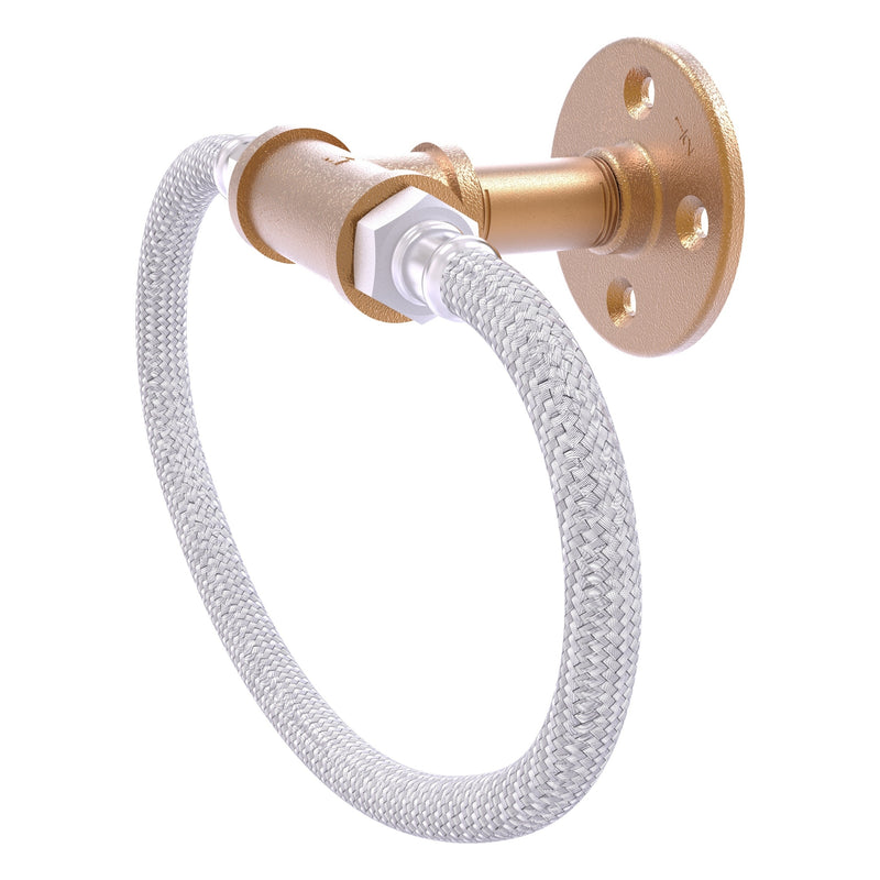 Pipeline Towel Ring with Stainless Steel Braided Ring