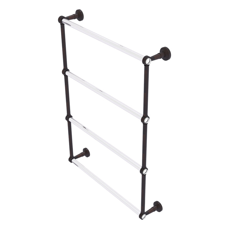 Pacific Beach Collection 4 Tier Ladder Towel Bar with Grooved Accents