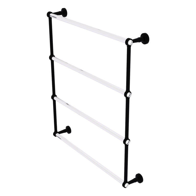 Pacific Beach Collection 4 Tier Ladder Towel Bar with Grooved Accents