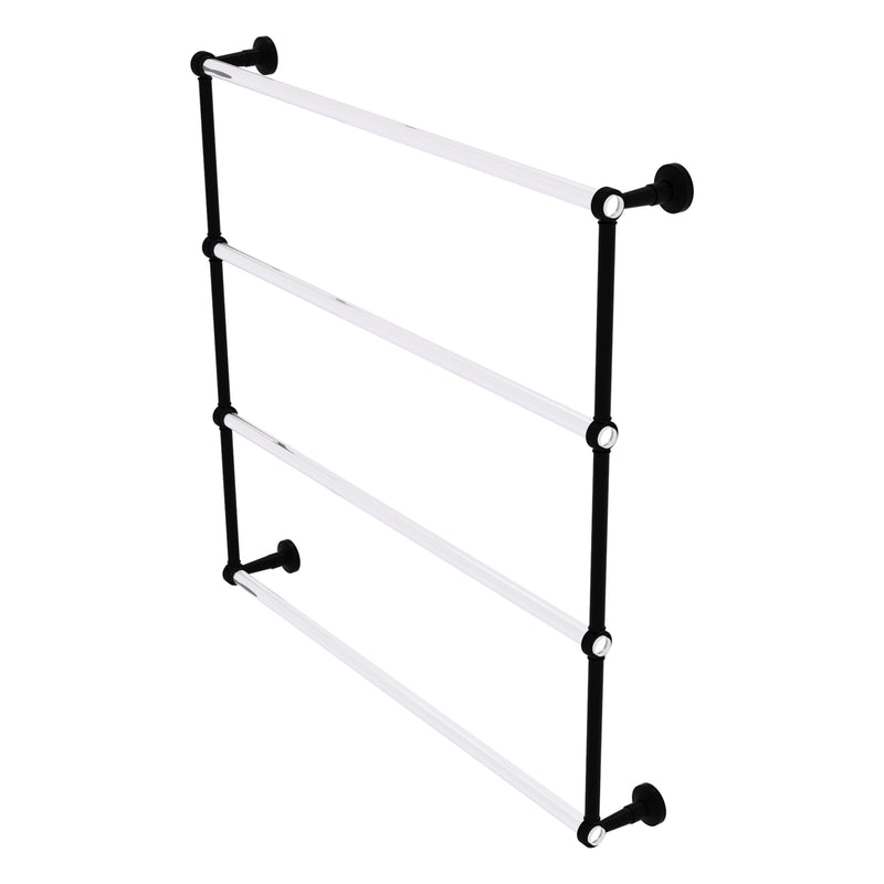 Pacific Beach Collection 4 Tier Ladder Towel Bar with Grooved Accents