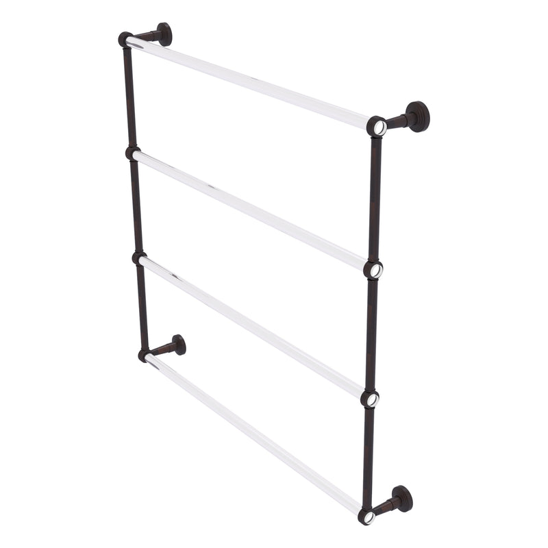 Pacific Beach Collection 4 Tier Ladder Towel Bar with Grooved Accents