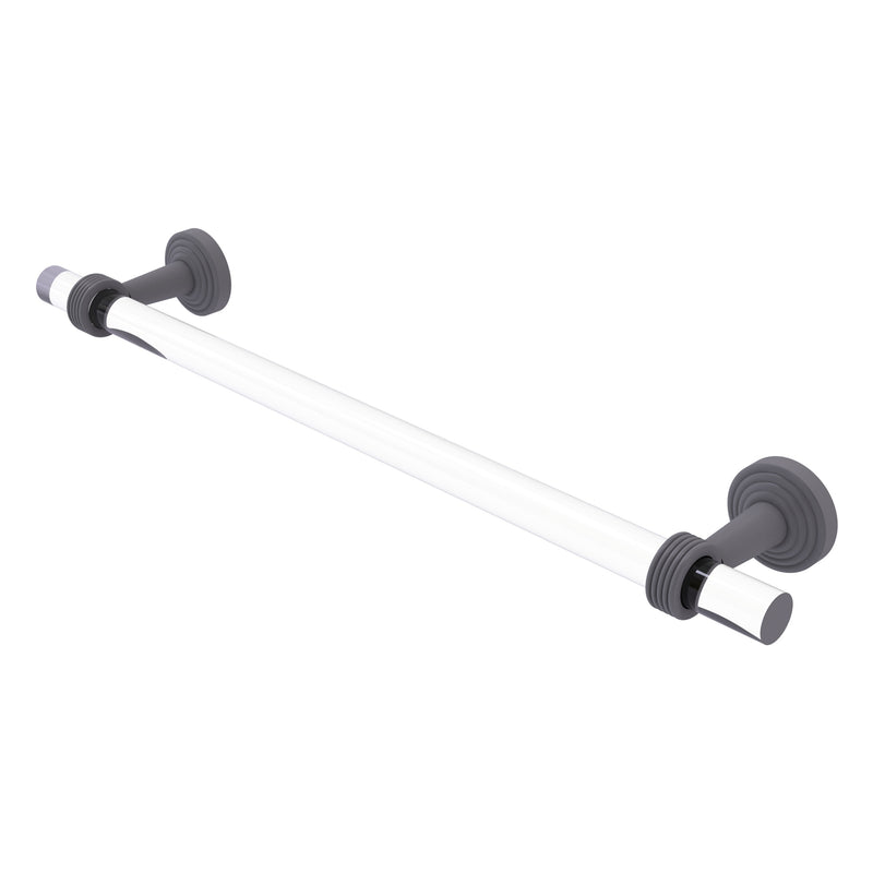 Pacific Beach Collection Towel Bar with Grooved Accents