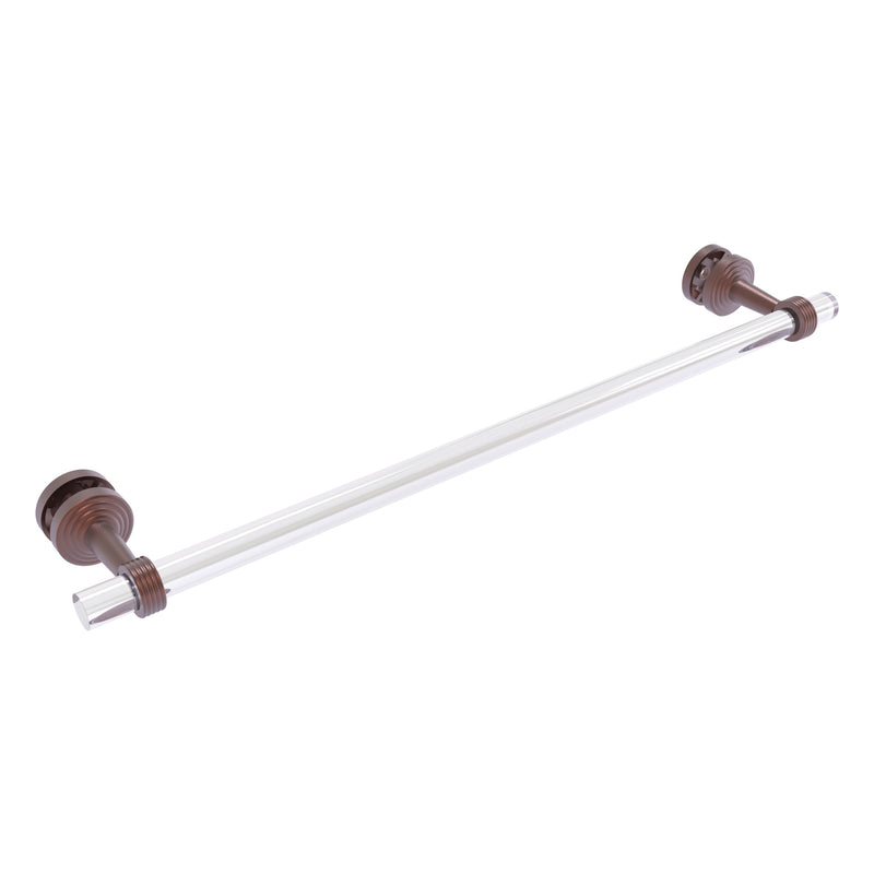 Pacific Beach Collection Shower Door Towel Bar with Grooved Accents