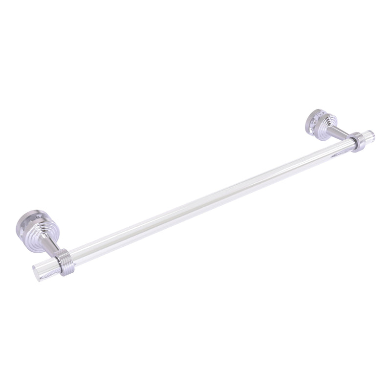 Pacific Beach Collection Shower Door Towel Bar with Grooved Accents