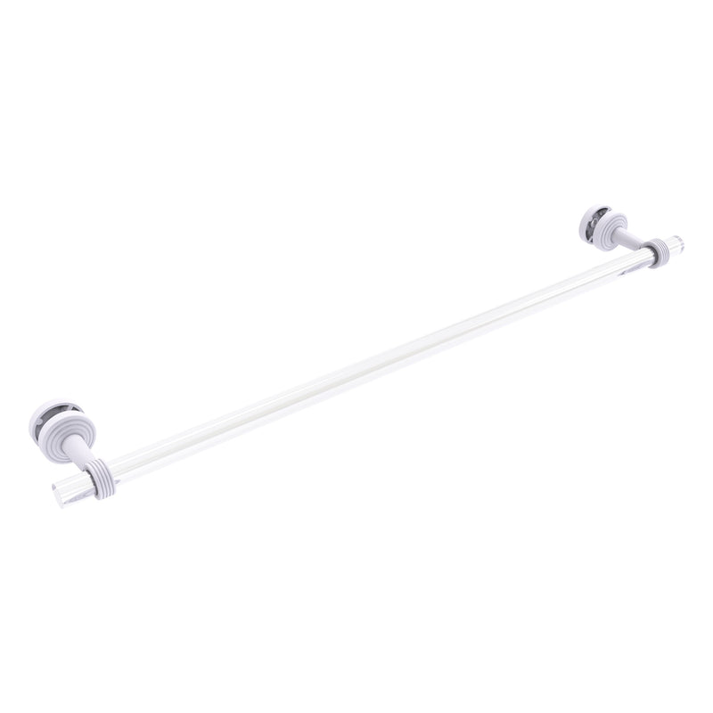 Pacific Beach Collection Shower Door Towel Bar with Grooved Accents