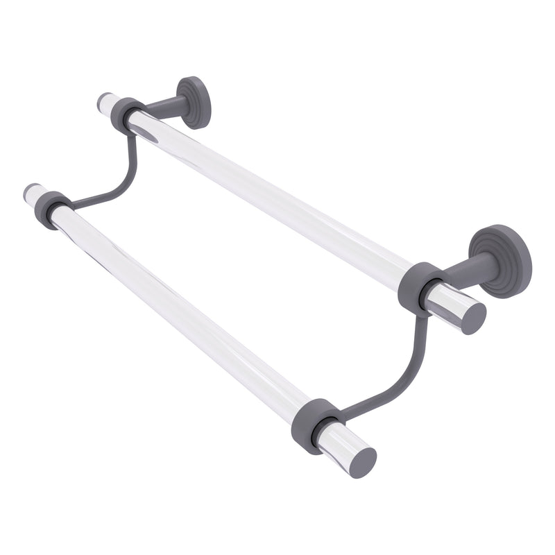 Pacific Beach Collection Double Towel Bar with Smooth Accents