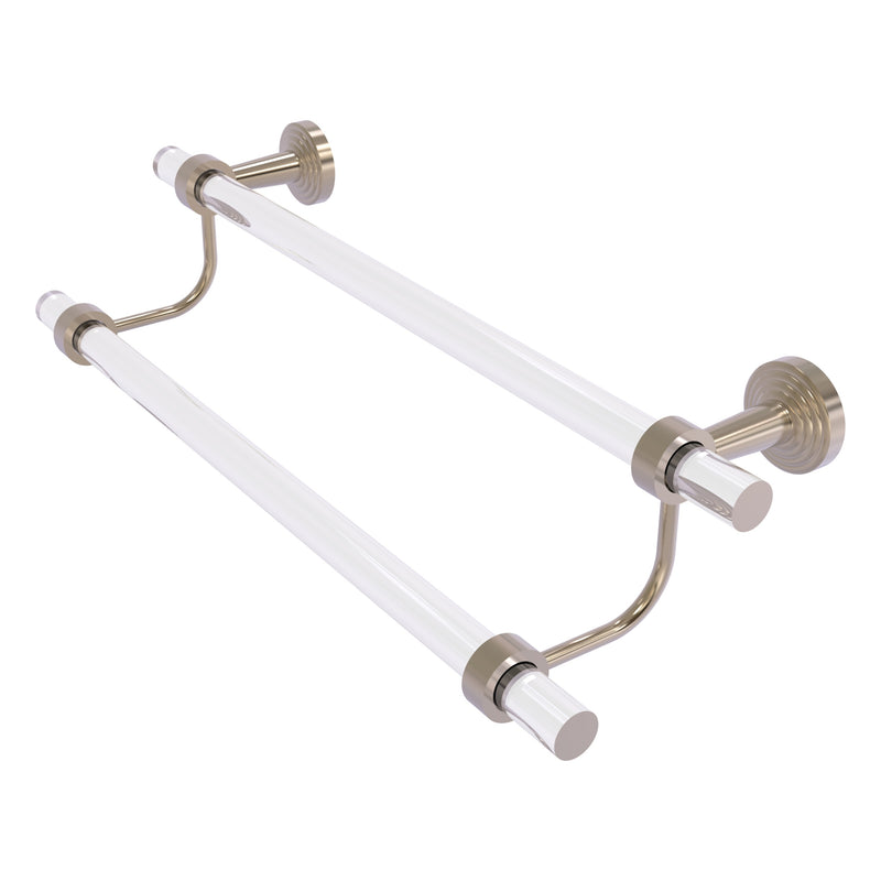 Pacific Beach Collection Double Towel Bar with Smooth Accents