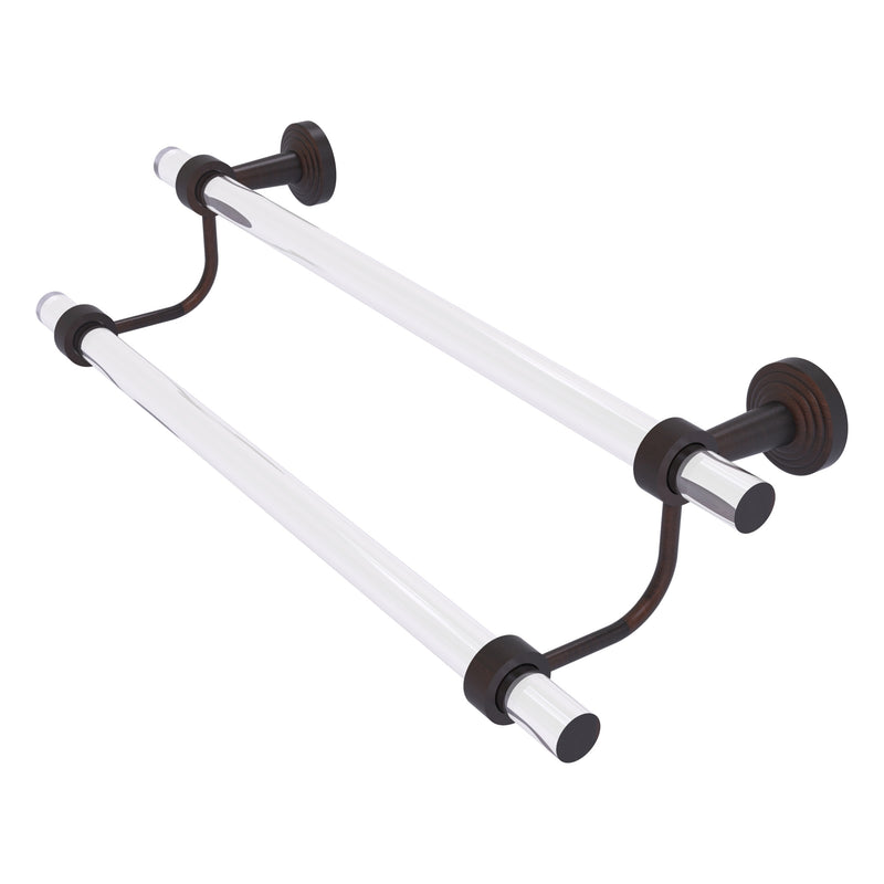 Pacific Beach Collection Double Towel Bar with Smooth Accents