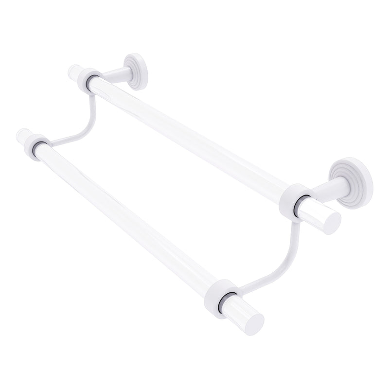 Pacific Beach Collection Double Towel Bar with Smooth Accents