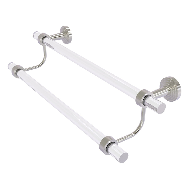 Pacific Beach Collection Double Towel Bar with Smooth Accents